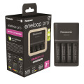 Panasonic Зарядний пристрій для акумуляторів Panasonic Smart-Quick Charger+Eneloop Pro +4*AA 2500 mAh NI-MH (K-KJ55HCD40E)