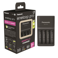 Зарядний пристрій для акумуляторів Panasonic Smart-Quick Charger+Eneloop Pro +4*AA 2500 mAh NI-MH (K-KJ55HCD40E)