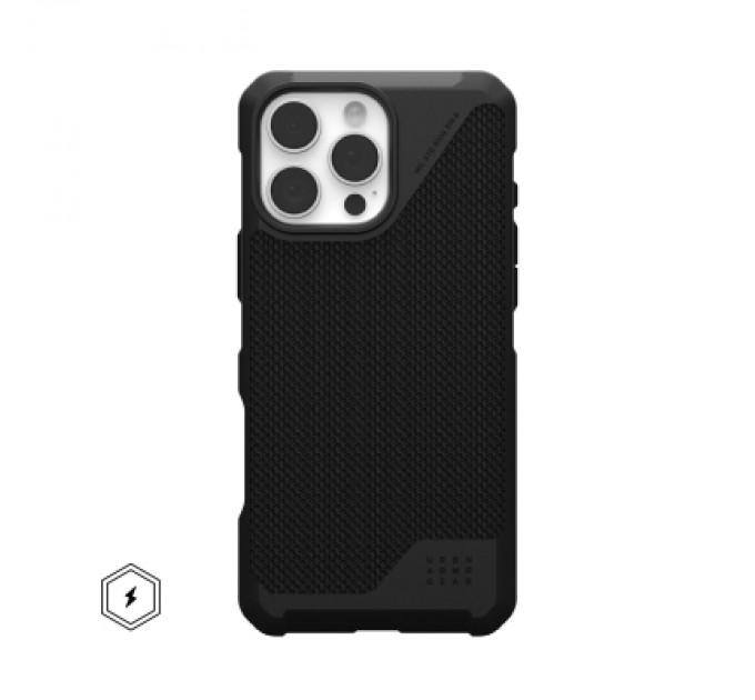 UAG Чохол до мобільного телефона UAG iPhone 16 Pro Max Metropolis LT Magsafe Kevlar Black (114453113940)