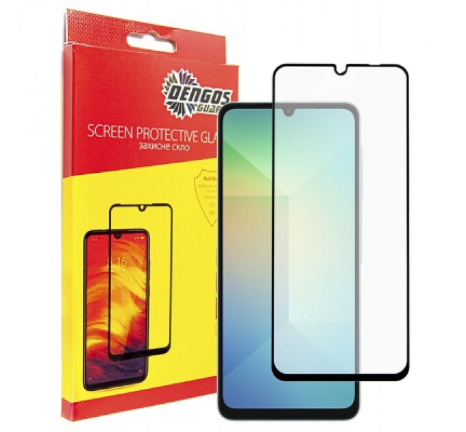 Dengos Скло захисне Dengos Full Glue Samsung Galaxy A06 (black) (TGFG-365)