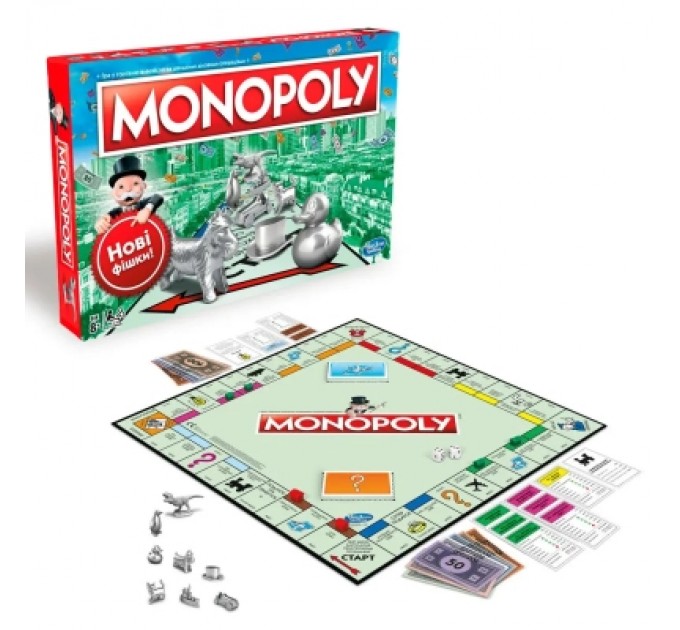 Hasbro Настільна гра Hasbro Класична Монополія українська версія (C1009)