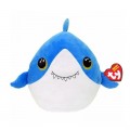 М'яка іграшка Ty Подушка Squish-a-boos Акула Finsley 40 см (39366)