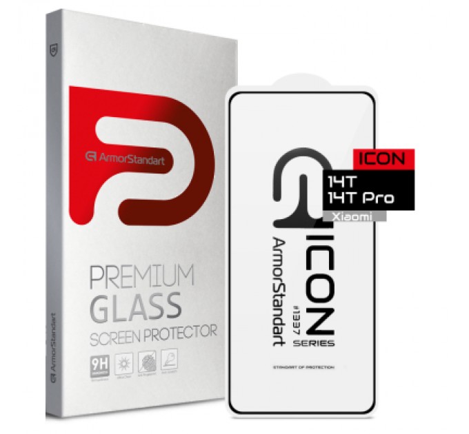 Armorstandart Скло захисне Armorstandart Icon Xiaomi 14T / 14T Pro Black (ARM79327)