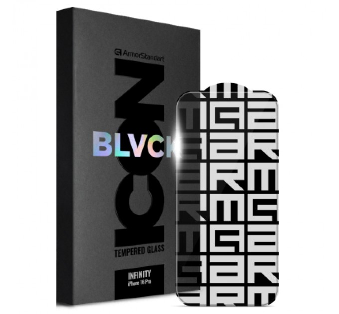 Armorstandart Скло захисне Armorstandart Infinity Black Icon 2.75D Apple iPhone 16 Pro (ARM80301)