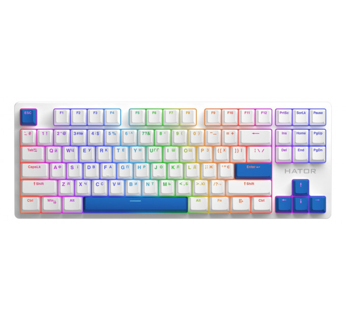 Набір кейкапів Hator PBT Keycaps Autograph Edition Navy Blue (HTS-714)