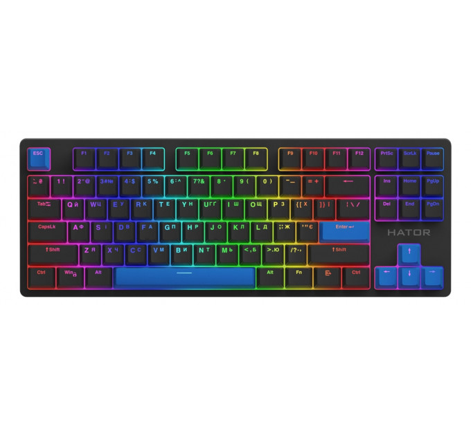 Набір кейкапів Hator PBT Keycaps Autograph Edition Navy Blue (HTS-714)