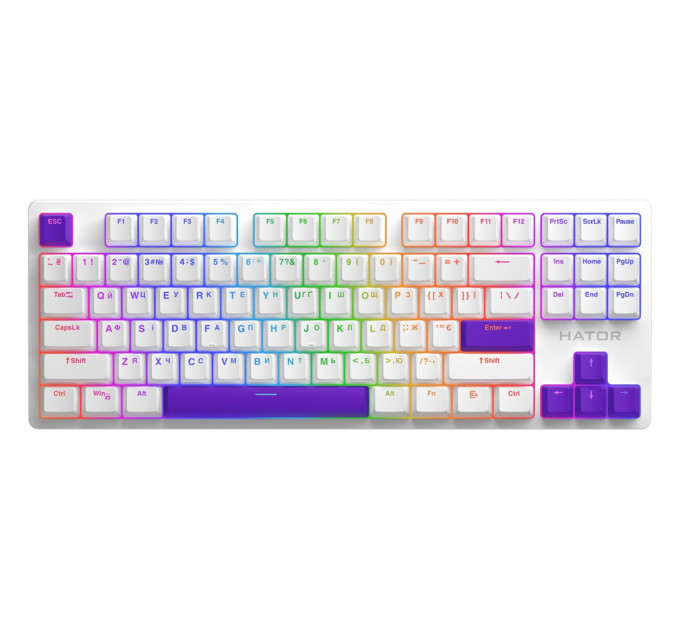 Набір кейкапів Hator PBT Keycaps Autograph Edition Vivid Lilac (HTS-716)