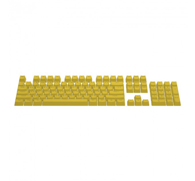 Набір кейкапів Hator PBT UKR/ENG/ru Yellow (HTS-139)