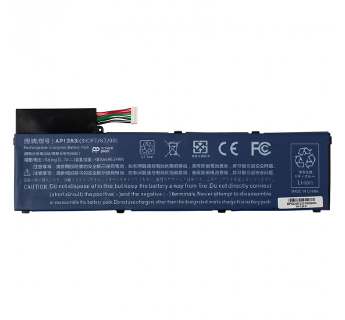 Акумулятор до ноутбука ACER Aspire M5-581T (AP12A3i) 11.1V 4850mAh PowerPlant (NB410743)