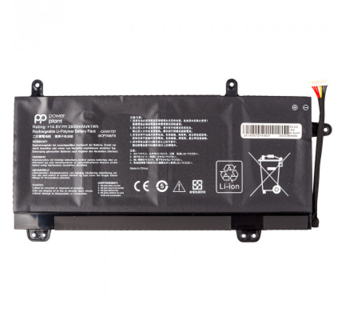 Акумулятор до ноутбука ASUS ROG GU501 Series (C41N1727) 14.8V 2800mAh PowerPlant (NB431984)