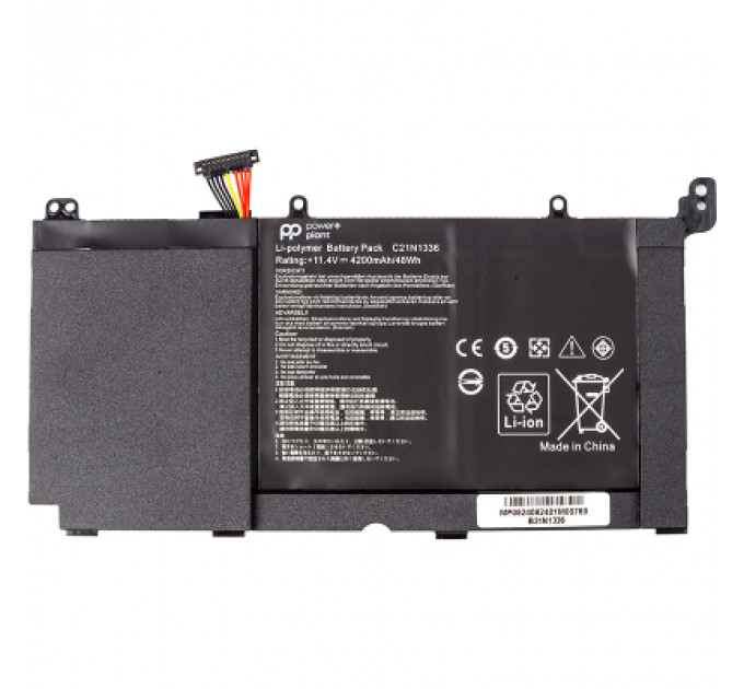 Акумулятор до ноутбука ASUS VivoBook A551L (B31N1336) 11.4V 4200mAh PowerPlant (NB432165)