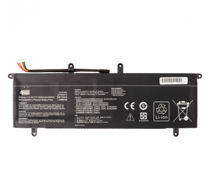 Акумулятор до ноутбука ASUS ZenBook Duo UX481 (C41N1901) 14.8V 3400mAh PowerPlant (NB432059)