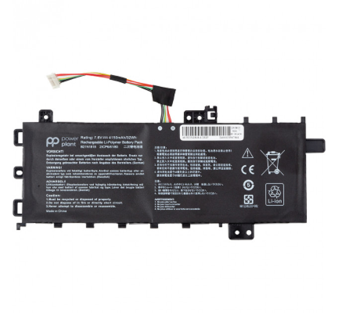 Акумулятор до ноутбука ASUS VivoBook 14 (B21N1818) 7.6V 4150mAh PowerPlant (NB431946)