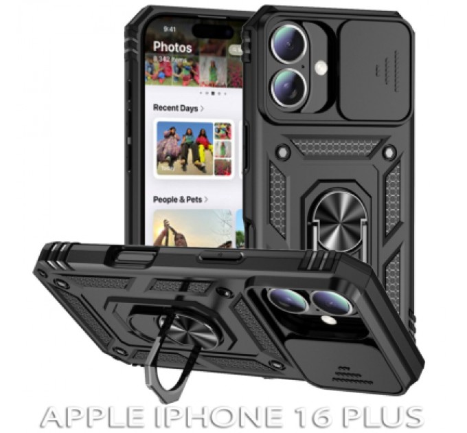 BeCover Чохол до мобільного телефона BeCover Military Apple iPhone 16 Plus Black (712154)