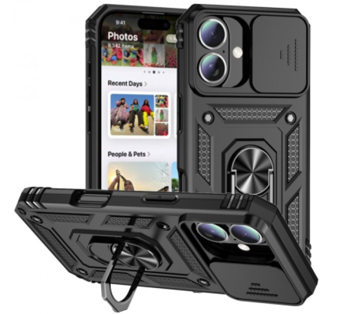 BeCover Чохол до мобільного телефона BeCover Military Apple iPhone 16 Plus Black (712154)