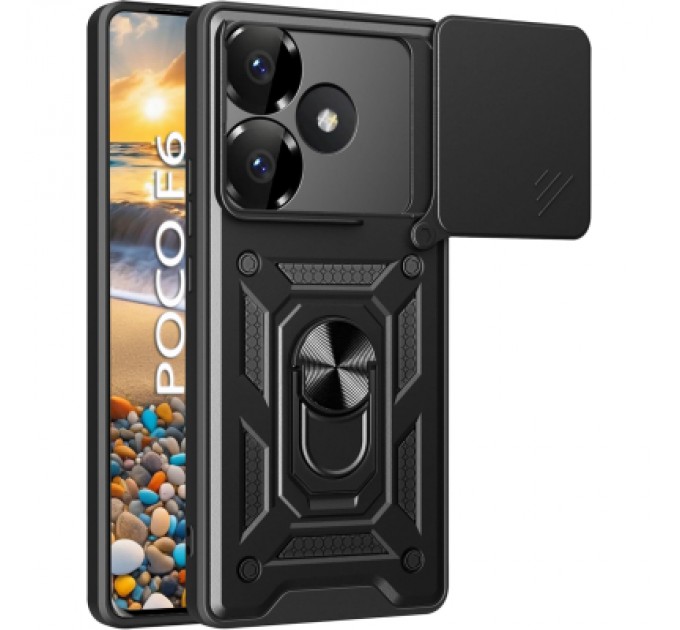 BeCover Чохол до мобільного телефона BeCover Military Poco F6 Black (712165)