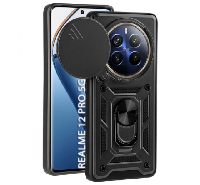 BeCover Чохол до мобільного телефона BeCover Military Realme 12 Pro 5G Black (712176)