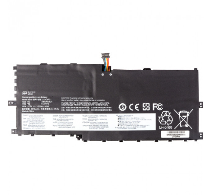 Акумулятор до ноутбука LENOVO ThinkPad X1 Yoga 2018 (L17C4P71) 15.36V 3520mAh PowerPlant (NB482566)
