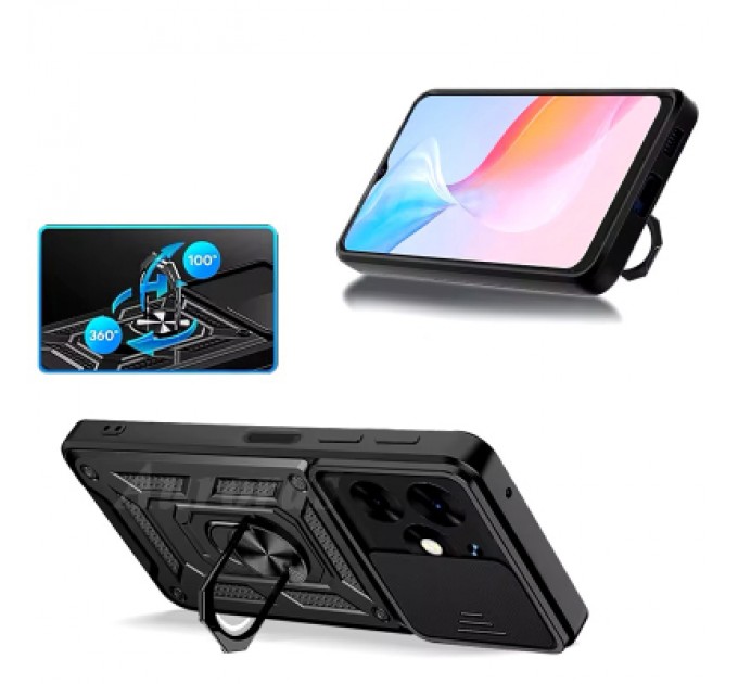 BeCover Чохол до мобільного телефона BeCover Military Tecno Spark 20 (KJ5n) Black (712168)