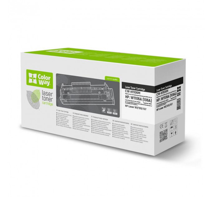 Картридж CW (CW-H1106M) HP M107/135/137 Black (HP W1106A)