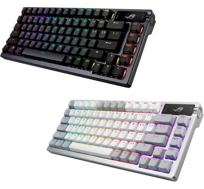 Клавіатура бездротова Asus ROG Azoth RGB WL BT White (90MP031A-BKUA11)