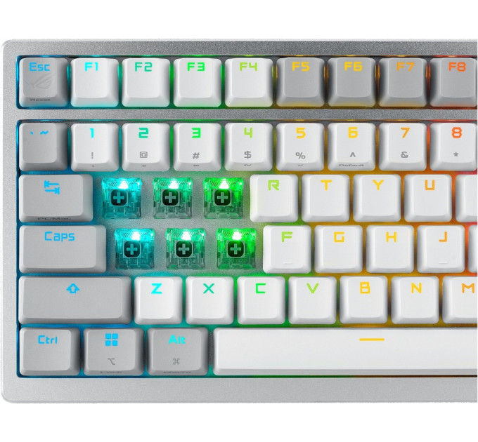Клавіатура бездротова Asus ROG Azoth RGB WL BT White (90MP031A-BKUA11)