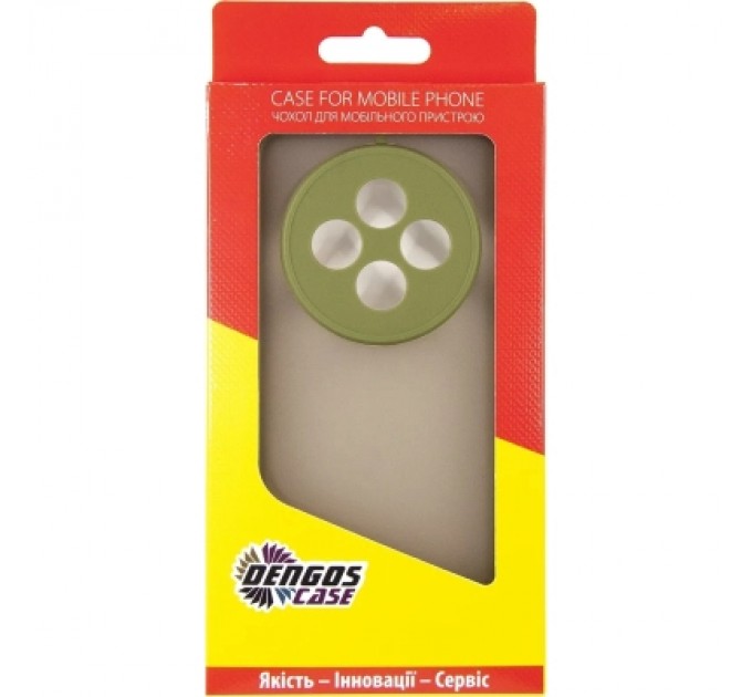 Dengos Чохол до мобільного телефона Dengos Oppo Reno 12 F/FS Matte + glass (Green) (DG-KM-110)