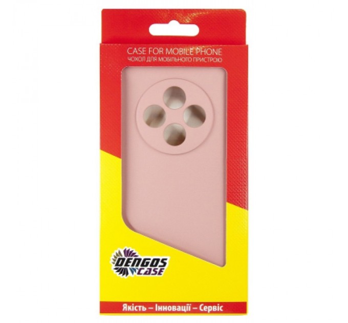 Dengos Чохол до мобільного телефона Dengos Oppo Reno 12 F/FS Soft + glass (Pink) (DG-KM-116)