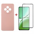 Dengos Чохол до мобільного телефона Dengos Oppo Reno 12 F/FS Soft + glass (Pink) (DG-KM-116)