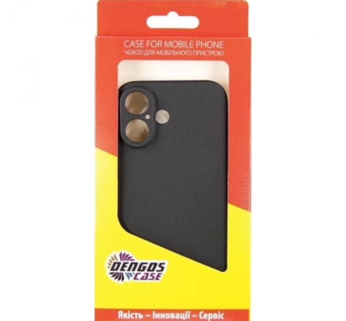 Dengos Чохол до мобільного телефона Dengos Carbon iPhone 16 (black) (DG-TPU-CRBN-208)