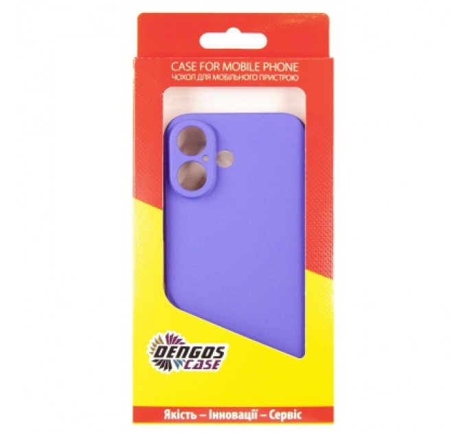 Dengos Чохол до мобільного телефона Dengos Carbon iPhone 16 (purple) (DG-TPU-CRBN-209)