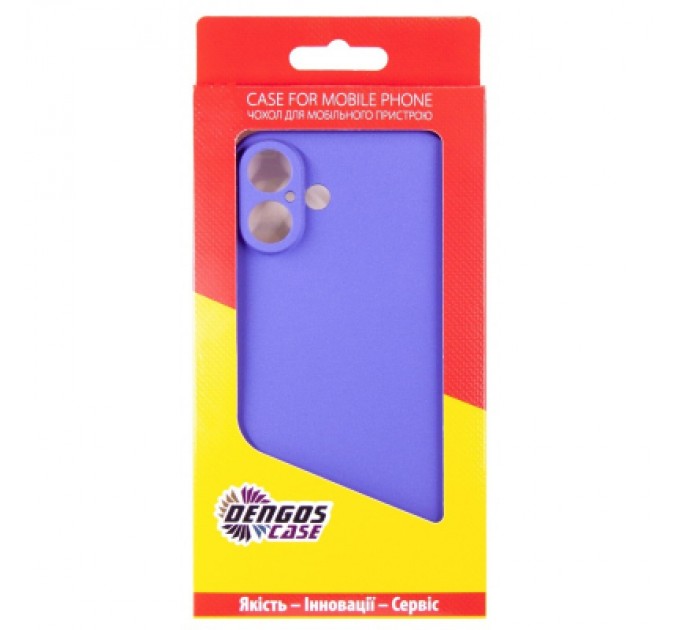 Dengos Чохол до мобільного телефона Dengos Carbon iPhone 16 Plus (purple) (DG-TPU-CRBN-211)