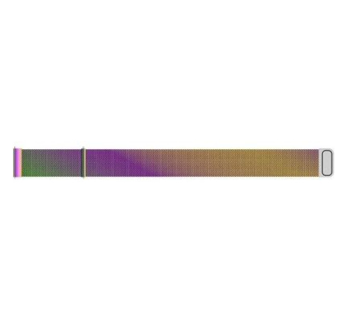 BeCover Ремінець до смарт-годинника BeCover Milanese Style для Samsung Galaxy (20mm)/Watch 5/ Watch 4.../Gear S2 Classic/Gear Sport Rainbow (707678)