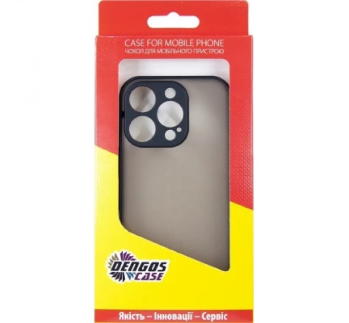 Dengos Чохол до мобільного телефона Dengos Matte iPhone 16 Pro Max (black) (DG-TPU-MATT-151)