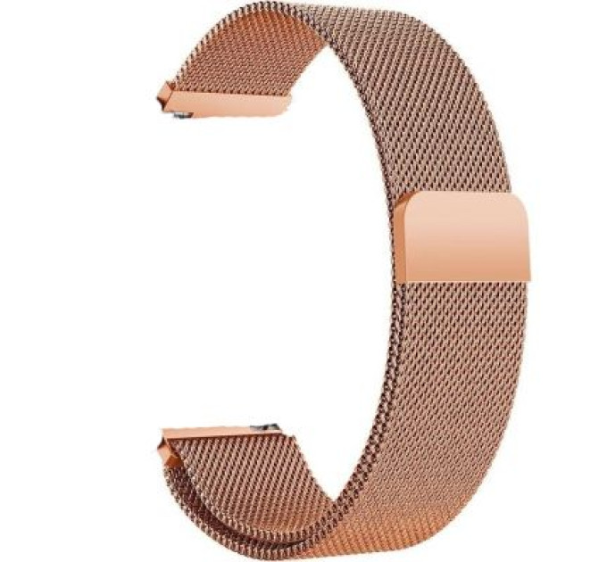 BeCover Ремінець до смарт-годинника BeCover Milanese Style для Samsung Galaxy (20mm)/Watch 5/ Watch 4.../Gear S2 Classic/Gear Sport Rose Gol (707676)