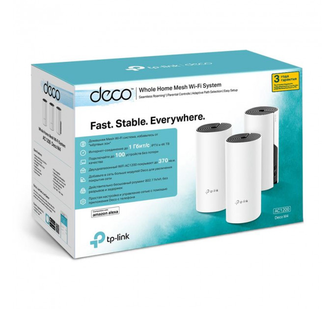 WiFi Mesh система TP-Link DECO M4(3-pack)