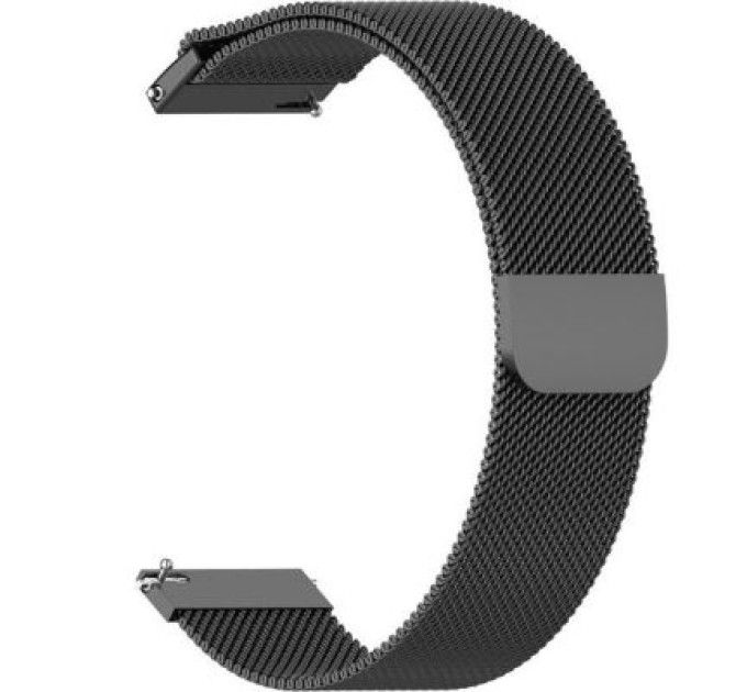 BeCover Ремінець до смарт-годинника BeCover Milanese Style для Samsung Galaxy (20mm)/Watch 5/ Watch 4.../Gear S2 Classic/Gear Sport Black (707671)