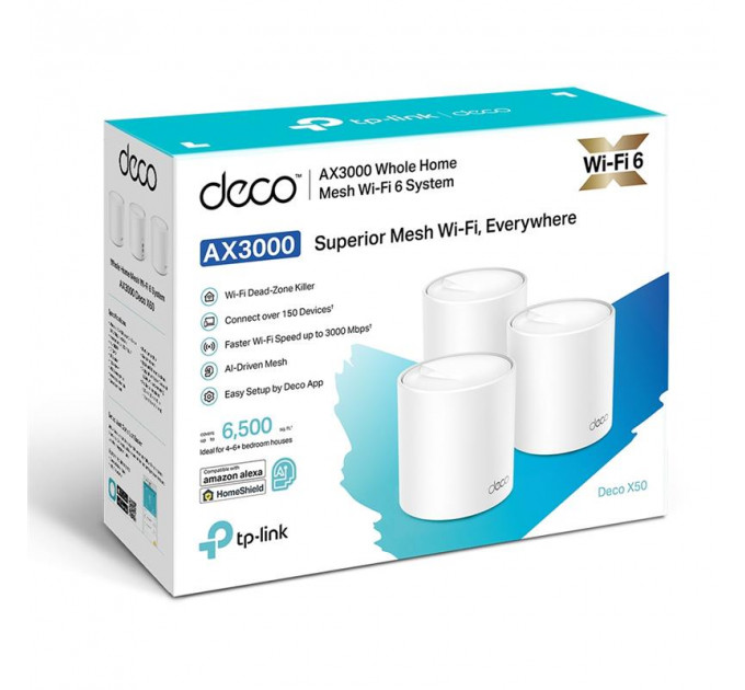 WiFi Mesh система TP-Link Deco X50(3-pack)