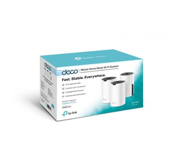 Комплект з трьох Mesh Wi-Fi маршрутизаторів TP-Link Deco S4(3-pack)