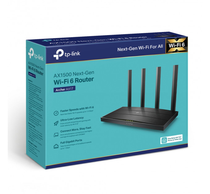 Бездротовий маршрутизатор TP-Link Archer AX17