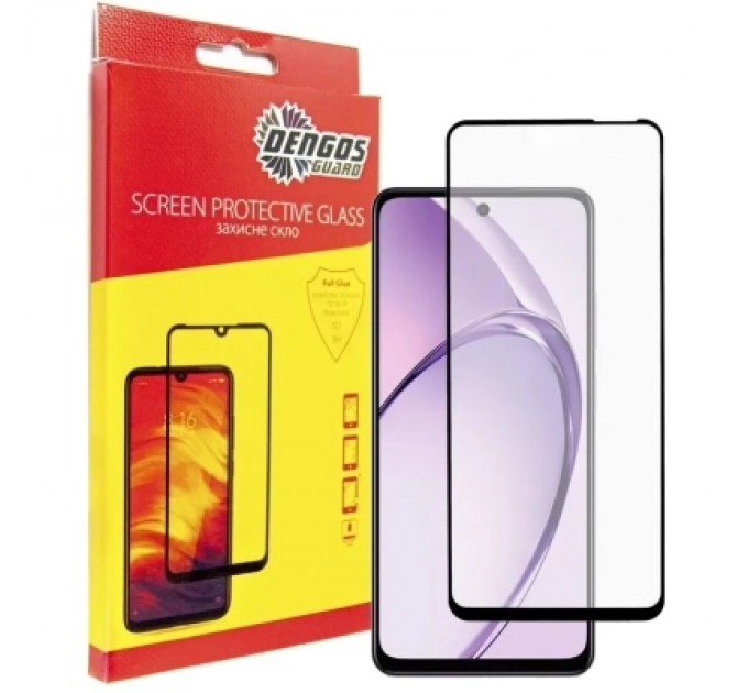 Dengos Скло захисне Dengos Full Glue OPPO A3 (black) (TGFG-373)