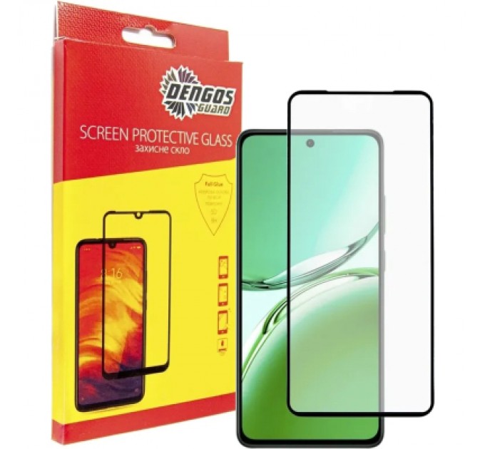 Dengos Скло захисне Dengos Full Glue OPPO Reno 12F 4G (black) (TGFG-374)