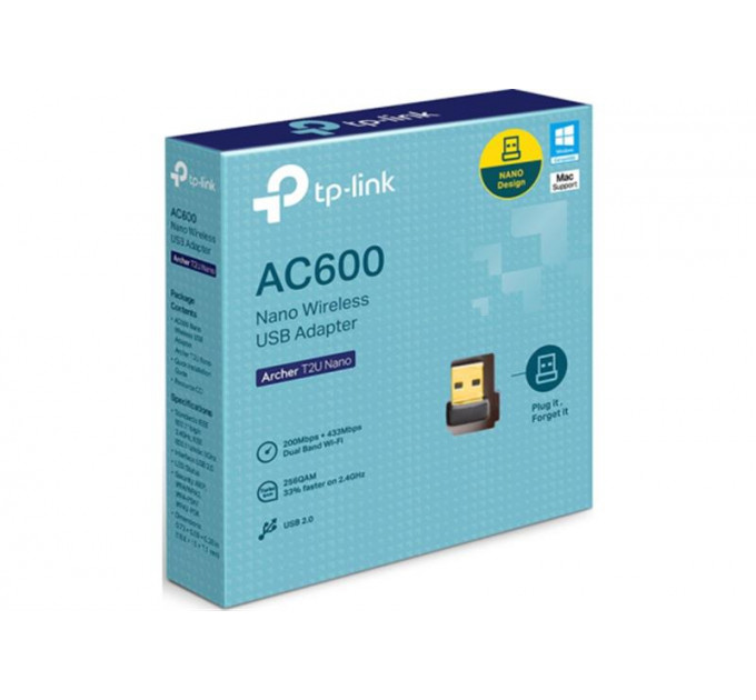 Бездротовий адаптер TP-Link Archer T2U Nano