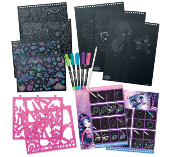 Набір для творчості Nebulous Stars Скетчбук Екліпсія Чорні аркуші (11121)