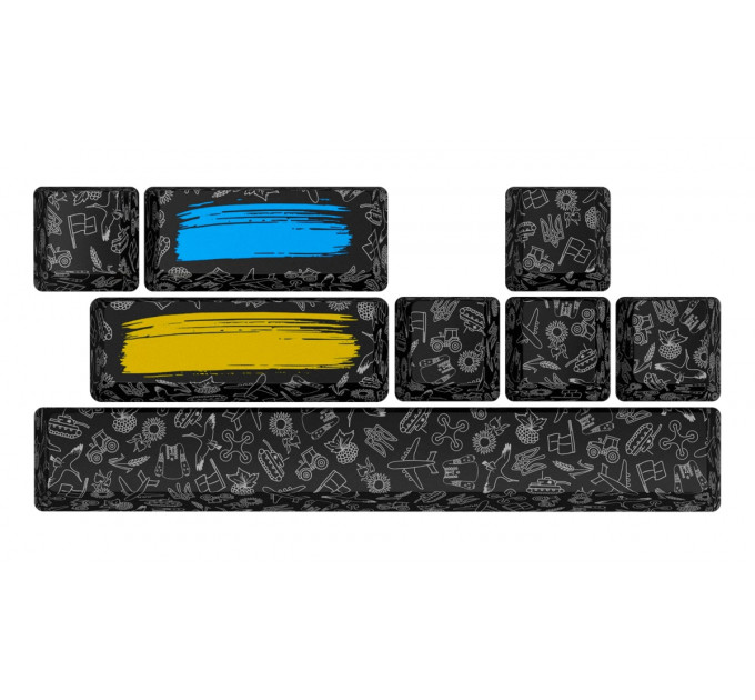 Набір кейкапів Hator PBT Keycaps Authentic Edition Black (HTS-701)