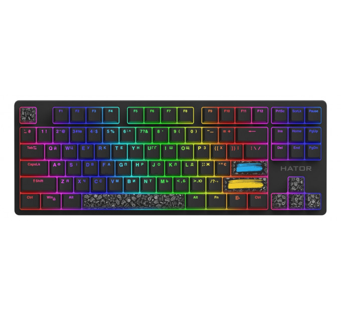 Набір кейкапів Hator PBT Keycaps Authentic Edition Black (HTS-701)