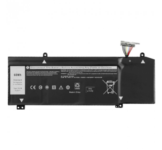 Акумулятор до ноутбука Dell Alienware M15 1F22N, 60Wh (3750mAh), 4cell, 15.2V, Li-ion (A47810)