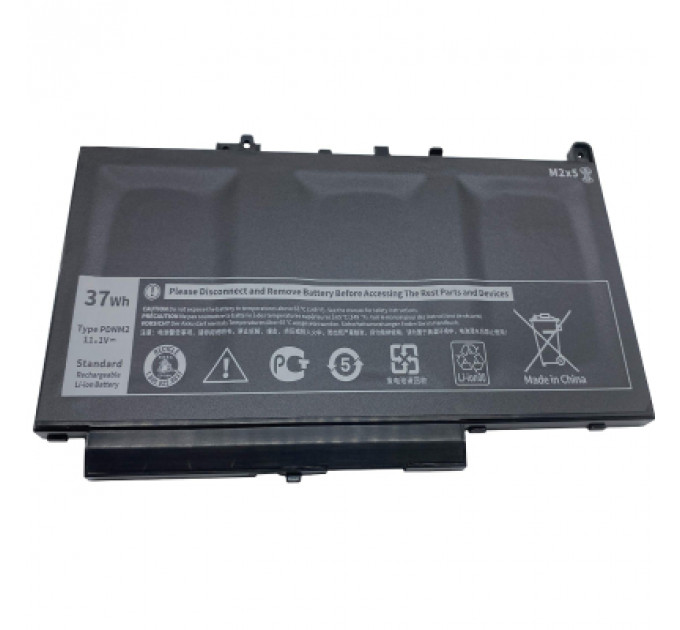 Акумулятор до ноутбука Dell Latitude E7470 PDNM2, 37Wh (3166mAh), 3cell, 11.1V, Li-ion AlSoft (A71025)