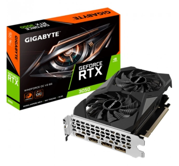 Відеокарта GIGABYTE GeForce RTX3050 6Gb WINDFORCE OC V2 (GV-N3050WF2OCV2-6GD)