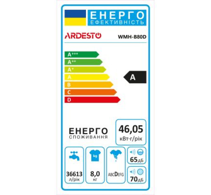 Ardesto Пральна машина Ardesto WMH-B80D